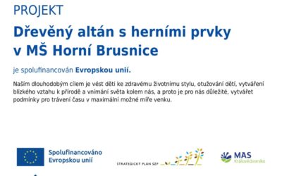 Výstavba dřevěného altánu spolufinancovaná Evropskou unií